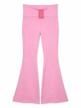 Edikted NEW Naomi Flared Bubble Gum Pink Pants Small